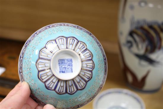 A collection of Oriental ceramics